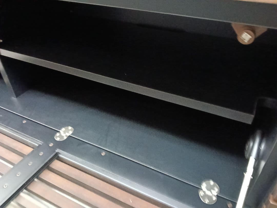 y　【美品】NITORI　ダークブラウン スラットデザイン テレビ台