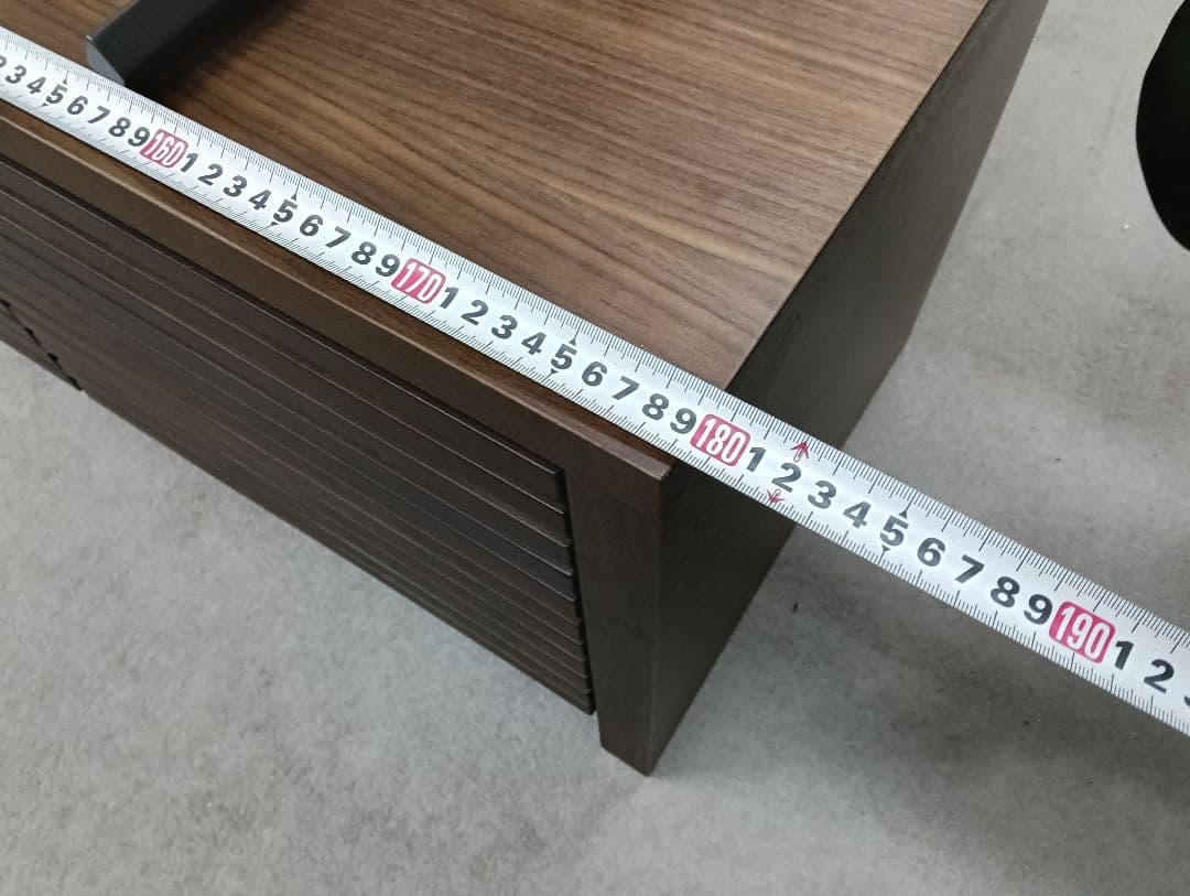 y　【美品】NITORI　ダークブラウン スラットデザイン テレビ台