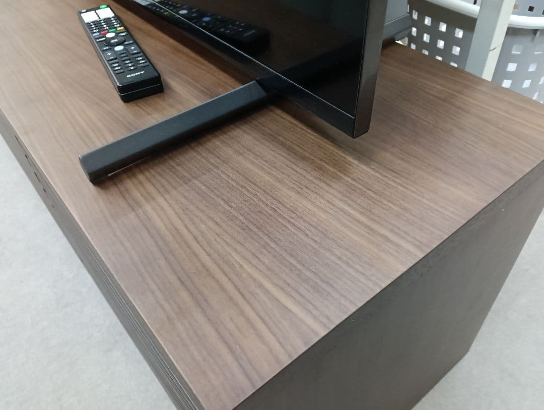 y　【美品】NITORI　ダークブラウン スラットデザイン テレビ台