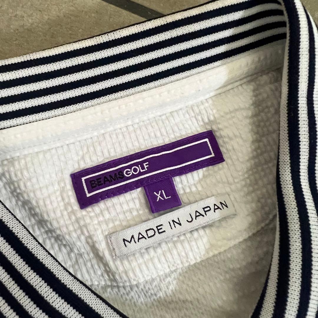 BEAMS GOLF ビームス ゴルフ　ポロシャツ　メンズ　XL 半袖　ロゴ