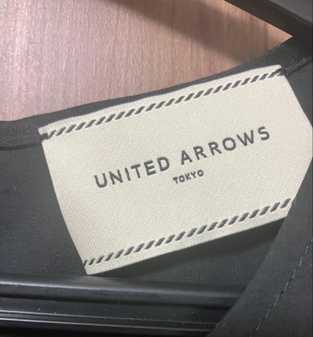 UNITED ARROWS ソリッド バルーン ロングワンピース