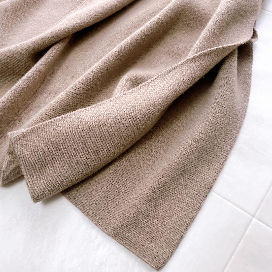 美品✨ミューズ ドゥーズィエムクラス スムースニットガウンコート F 日本製