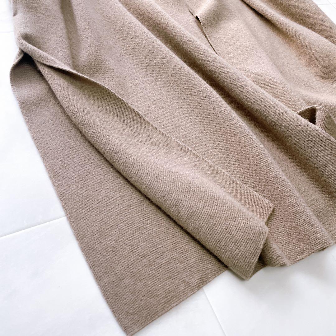 美品✨ミューズ ドゥーズィエムクラス スムースニットガウンコート F 日本製