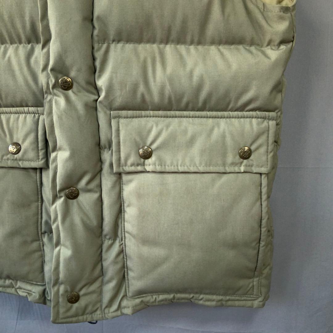 Eddie Bauer エディーバウアー 黒タグ ダウンベスト S カーキ