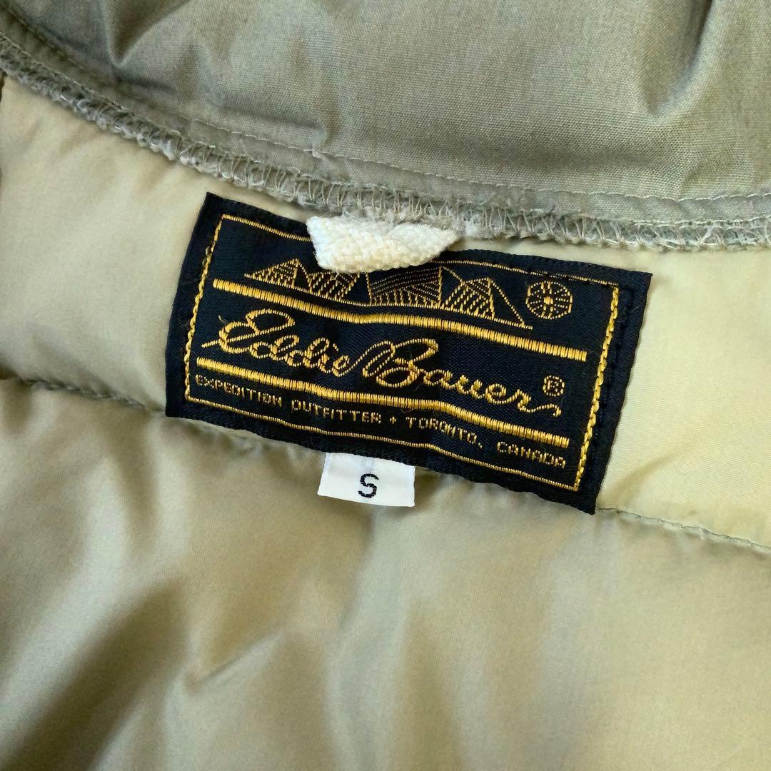 Eddie Bauer エディーバウアー 黒タグ ダウンベスト S カーキ