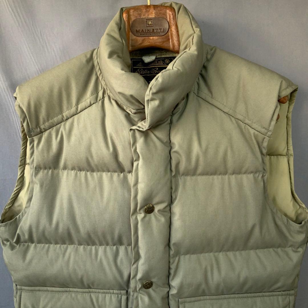 Eddie Bauer エディーバウアー 黒タグ ダウンベスト S カーキ