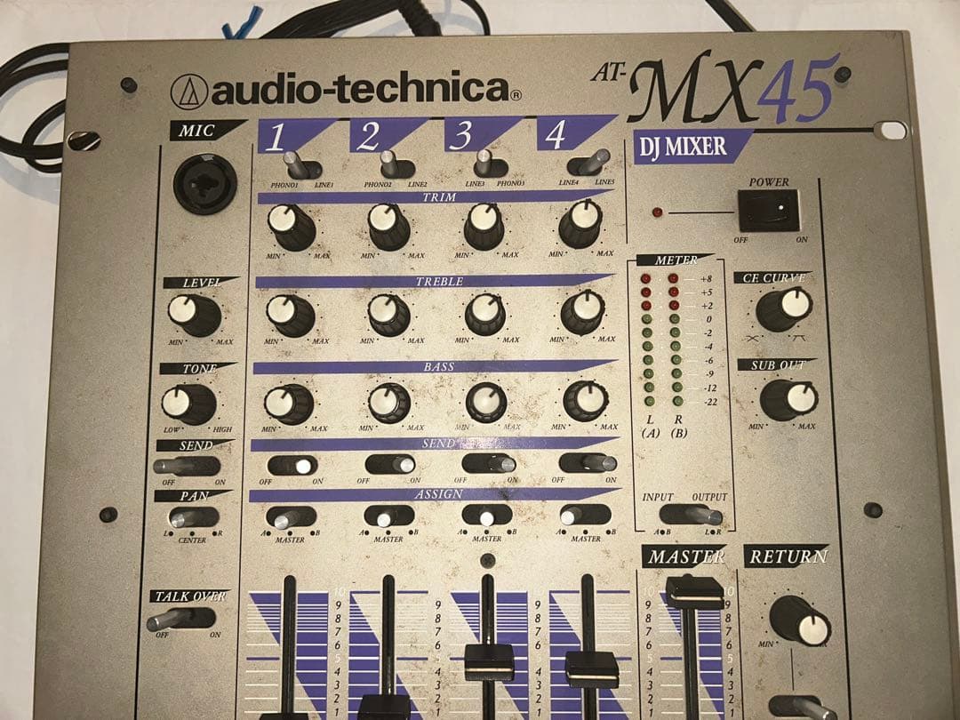 Audio Technica MX45 4ch 4チャンネルDJ MIXER