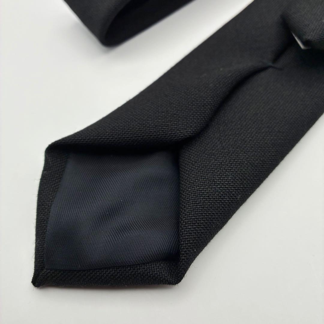 【美品】LARDINI + WOOSTAR ネクタイ ブラック