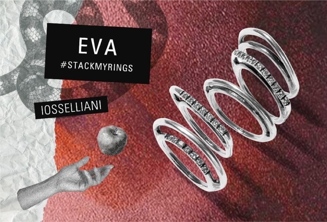 未使用 IOSSELLIANI イオッセリアーニ Eva 5連 パズルリング