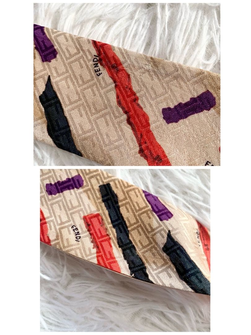 FENDI　フェンディ　FFロゴ　ズッカモチーフ　バッグモチーフ　ラッピー