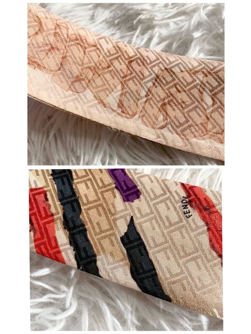FENDI　フェンディ　FFロゴ　ズッカモチーフ　バッグモチーフ　ラッピー