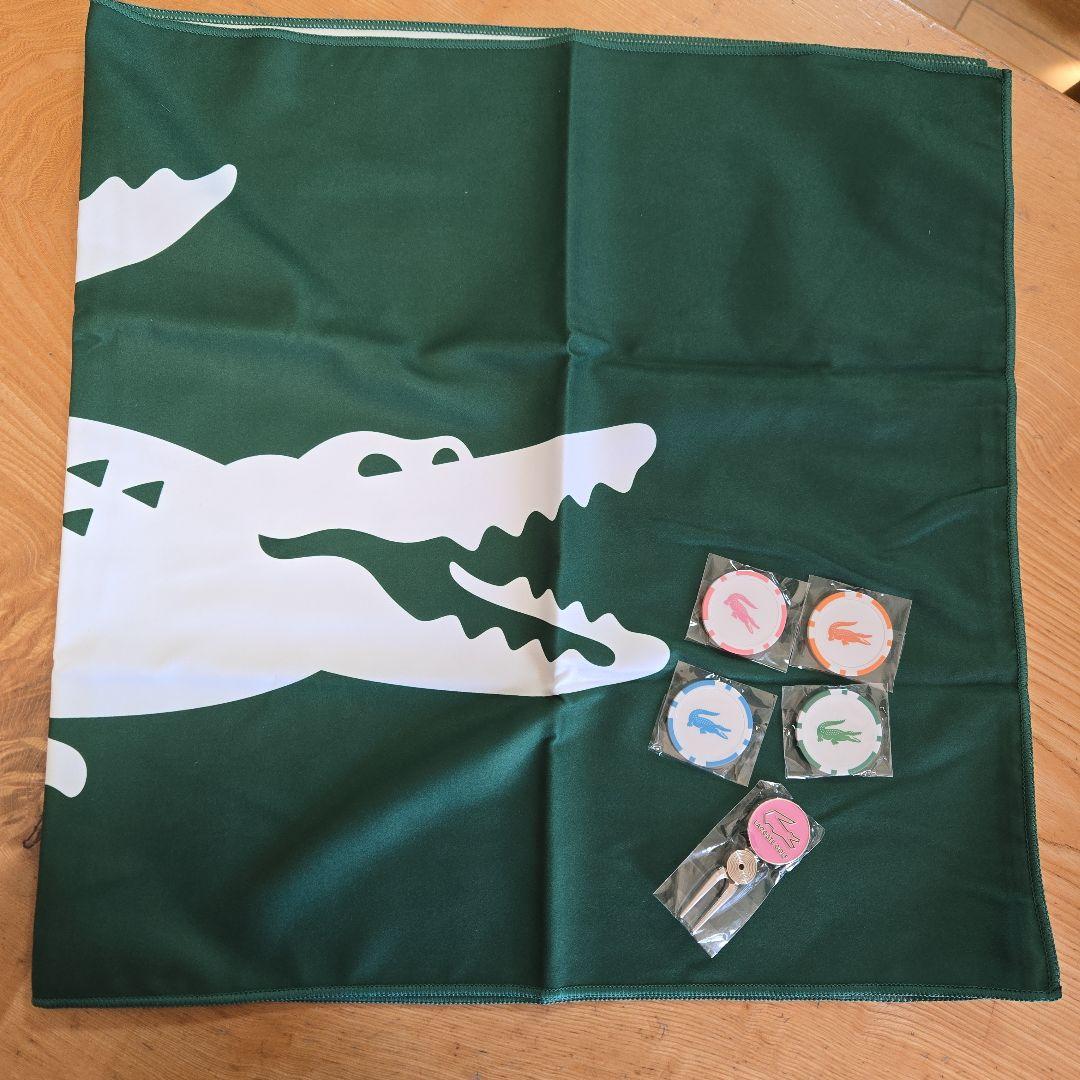【未使用】ラコステ　LACOSTE ゴルフマーカー・グリーンフォークセット