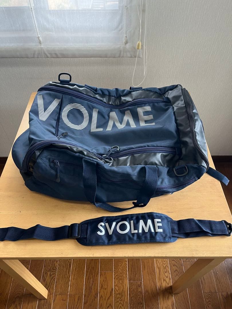SVOLME 3WAYポストンバッグ ネイビー　サッカー　フットサル　遠征　合宿
