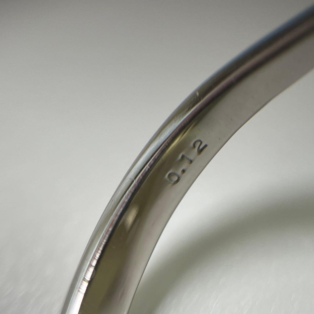 あ*る様 新品　Pt950 天然ダイヤモンド0.12ct フォークリング