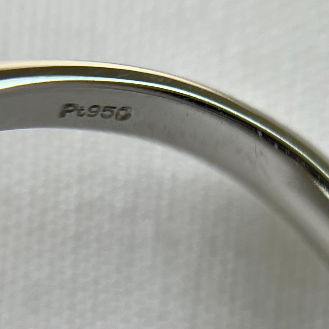 あ*る様 新品　Pt950 天然ダイヤモンド0.12ct フォークリング