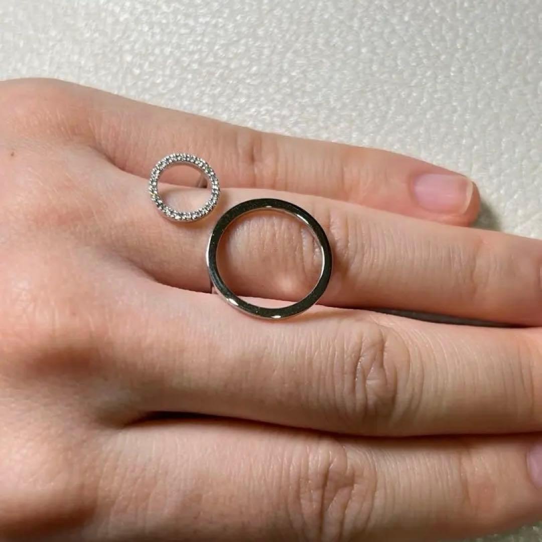 あ*る様 新品　Pt950 天然ダイヤモンド0.12ct フォークリング