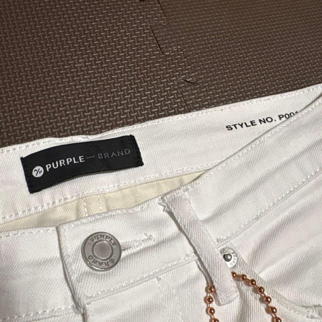 purple brand White 白 サイズ29 スキニーデニム