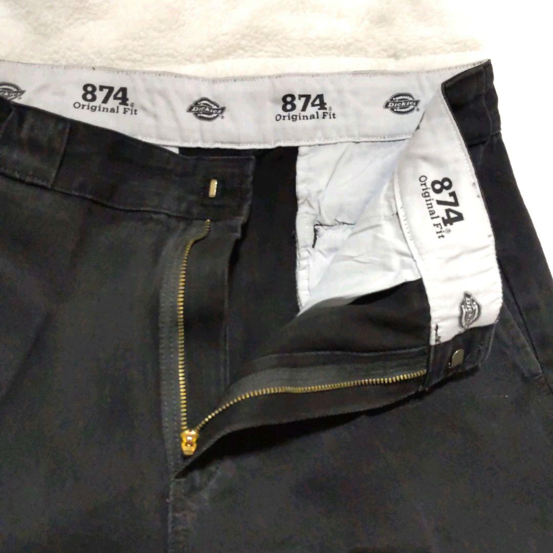 ​【新品】Dickies ディッキーズ 874 W34 製品染め ブラック