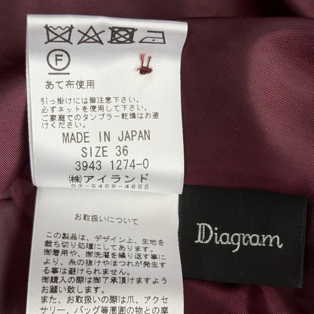 【グレースコンチネンタル】カシュクールカットジャガードワンピース Diagram
