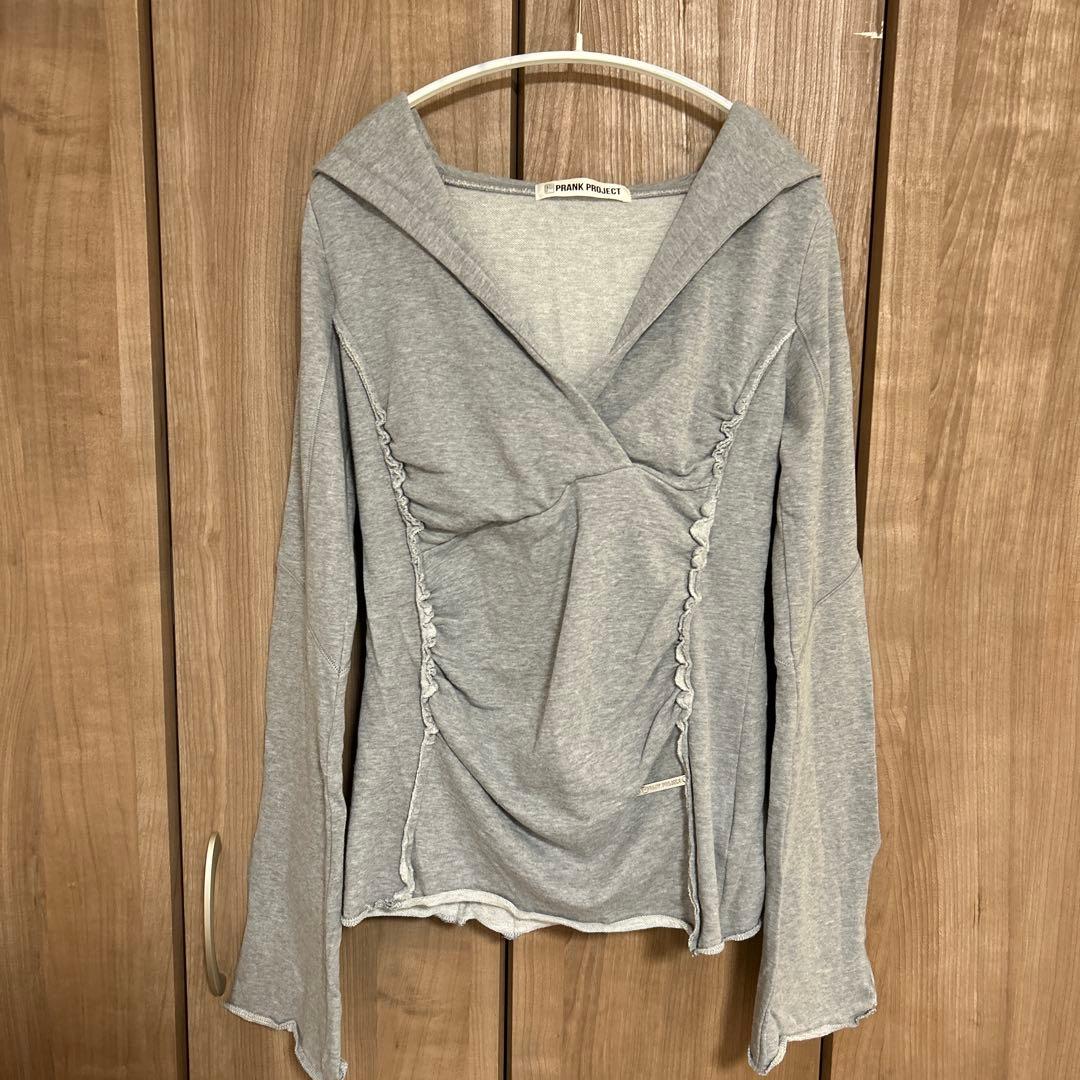 プランクプロジェクト　ドレープフーディトップス　美品