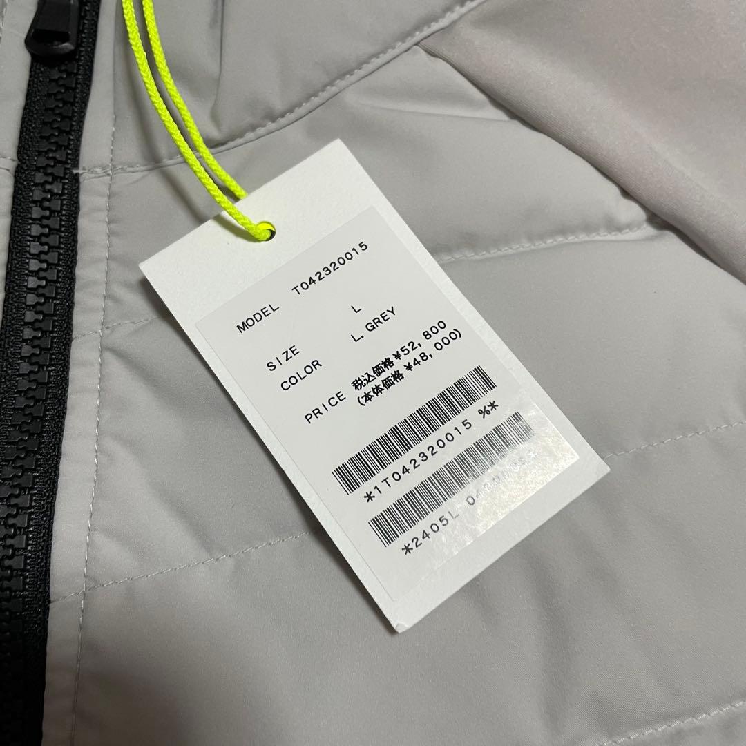 新品未使用タグ付き　定価5.3万　TFW49 ダウンブルゾン　グレー　L ゴルフ