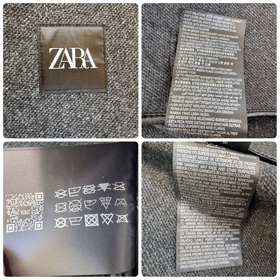 【美品】ZARA ザラ　レザージャケット　メンズ　L ブラック