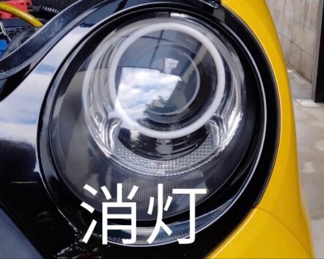 エヌワンN ONE jg1加工ヘッドライト ツインカラーイカリング ブラック加工