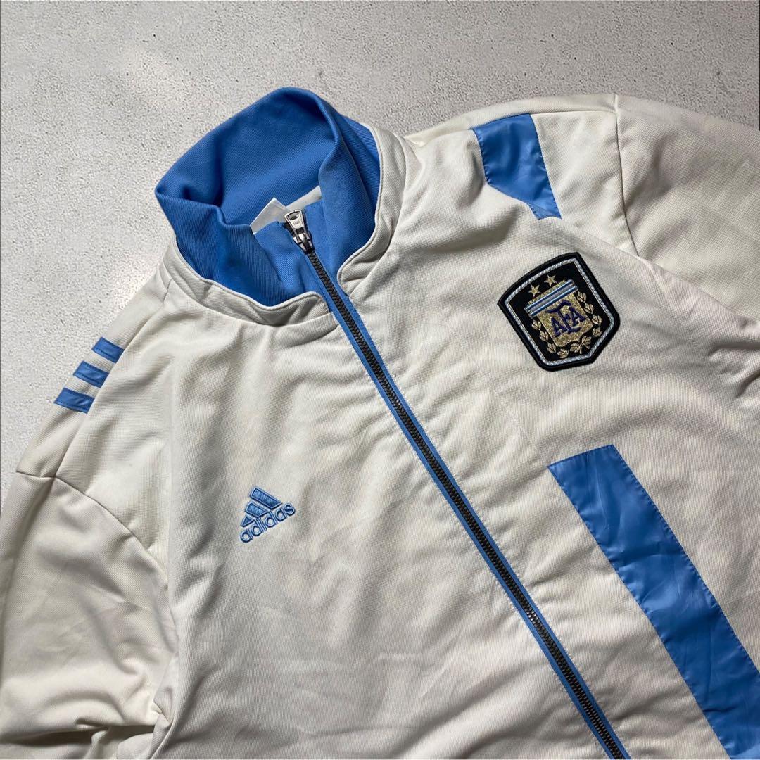 12年製adidasトラックジャケット刺繍ロゴアルゼンチン代表サッカーY2K