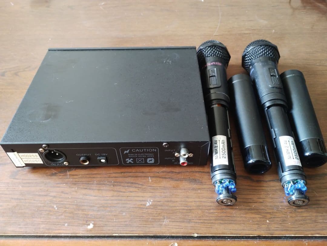 赤外線ワイヤレスマイクセット 動作中古品