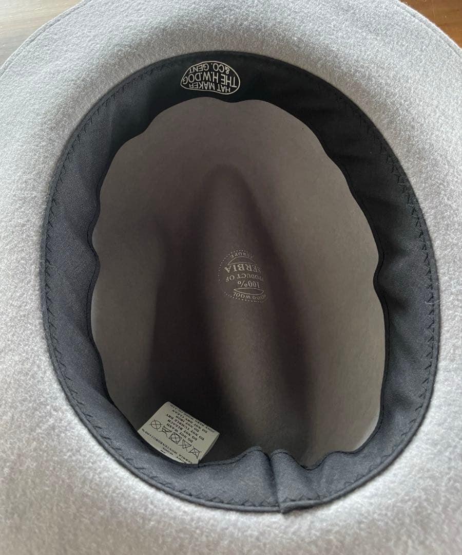 THE H.W.DOG & CO. ウールハット グレー 38