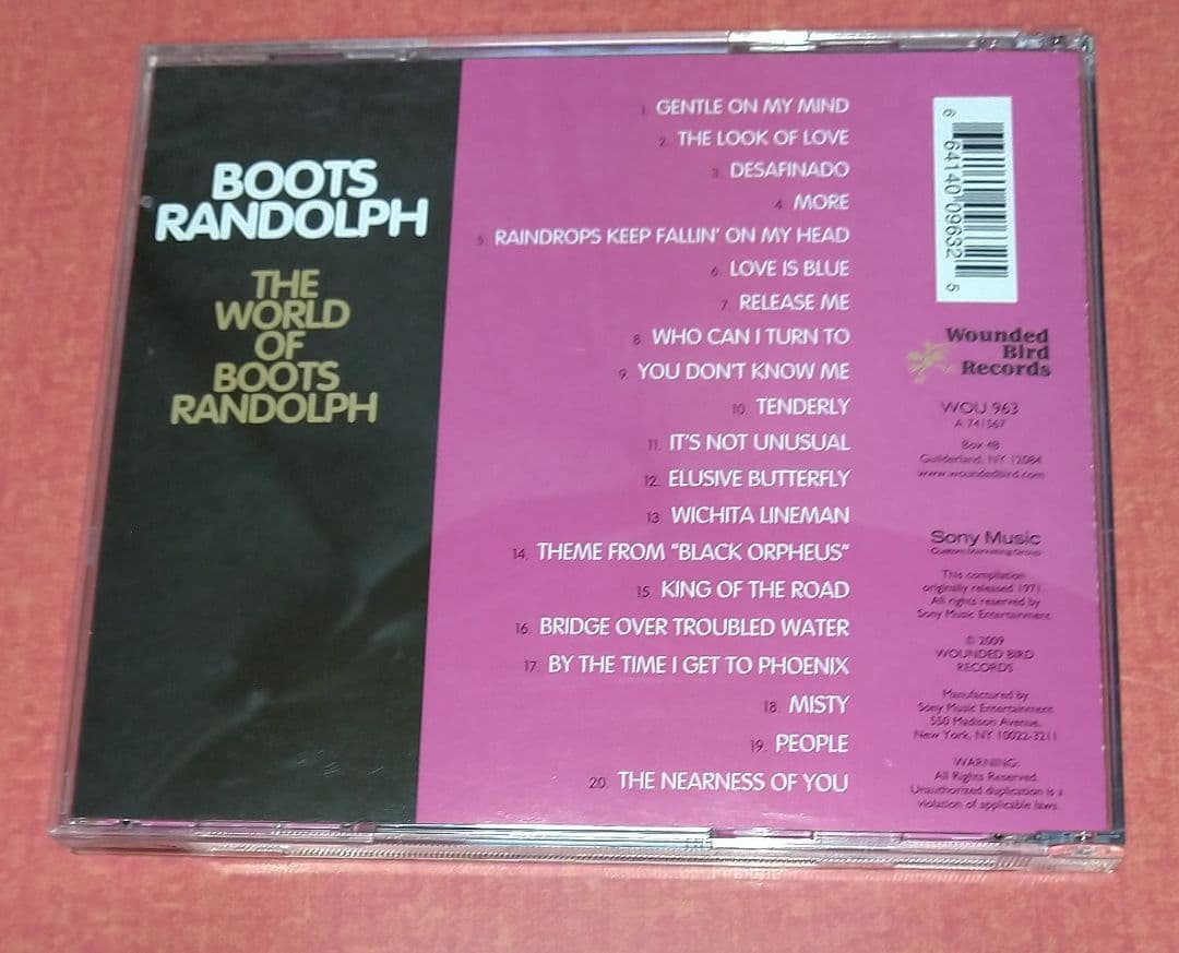[輸入盤] ザ・ワールド・オブ ブーツ・ランドルフ/サックス奏者