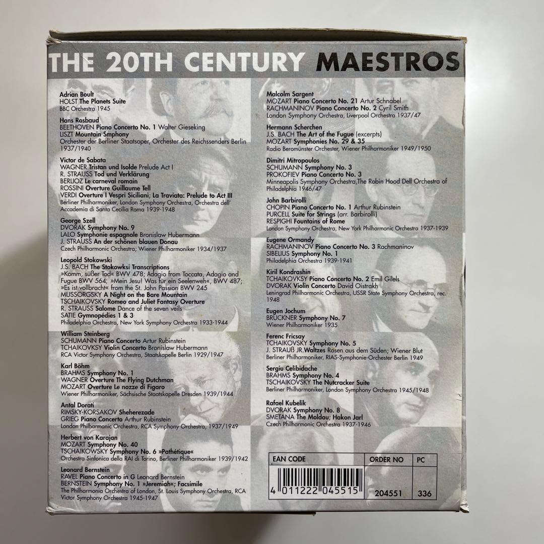 クラシック THE 20th CENTURY MAESTROS 40CD Box