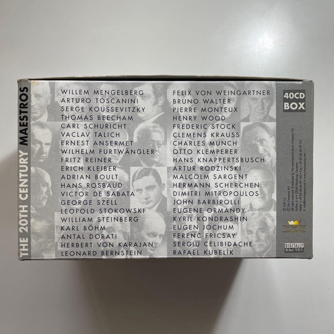 クラシック THE 20th CENTURY MAESTROS 40CD Box