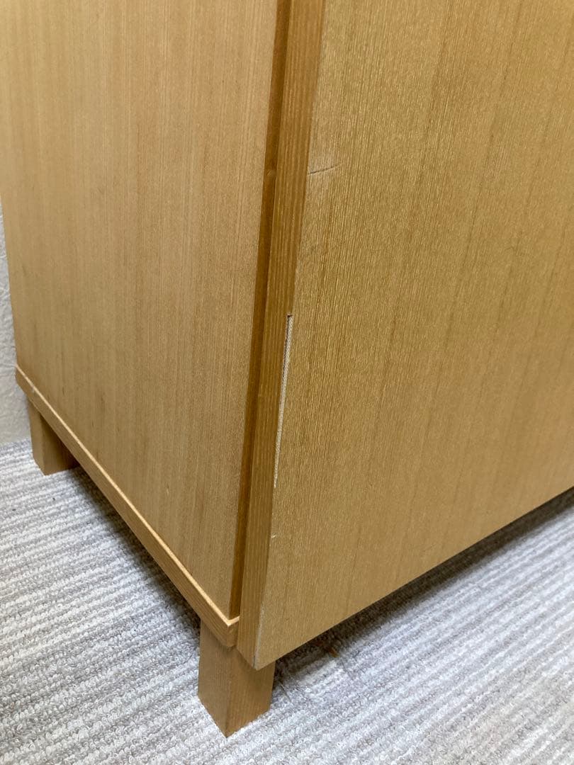 【無印良品】木製ガラス扉付きキャビネット