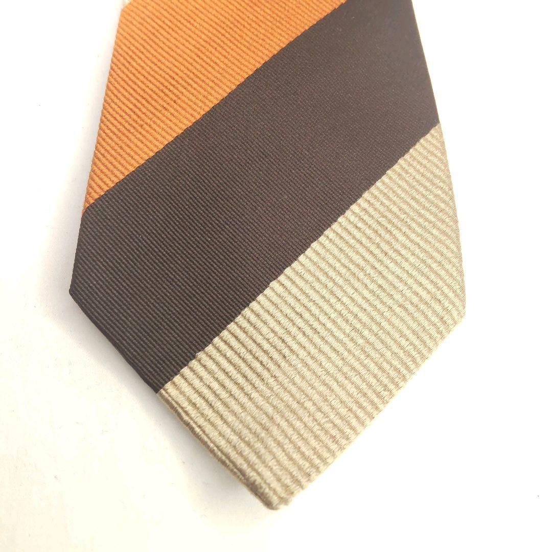 【FRANCO BASSI】美品 ネクタイ ストライプ レジメンタル トリコ
