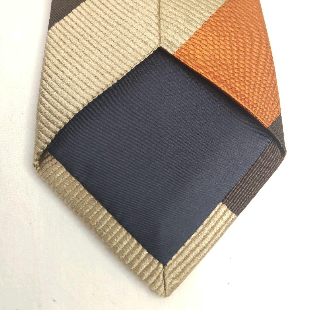 【FRANCO BASSI】美品 ネクタイ ストライプ レジメンタル トリコ