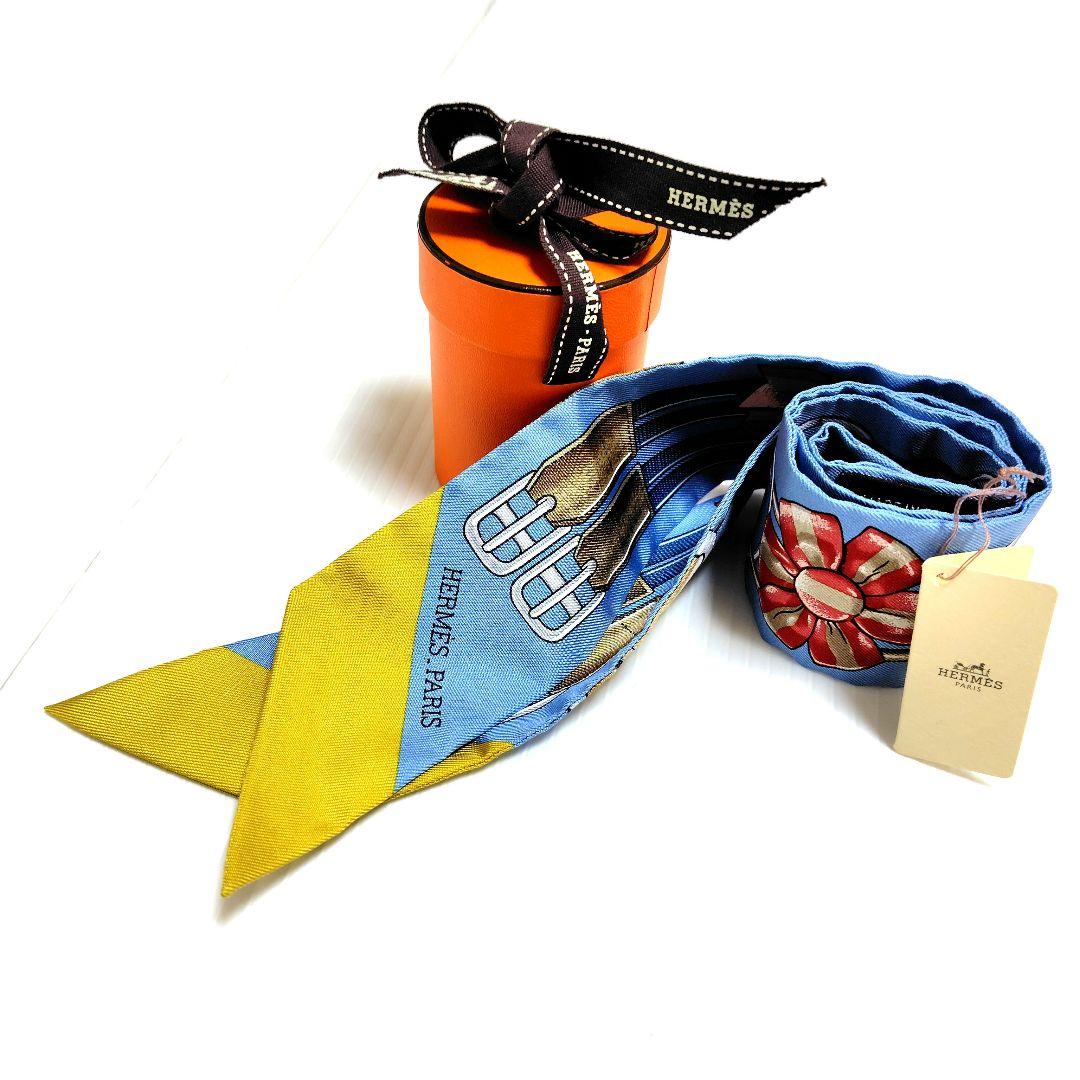 新品同様【HERMES エルメス】ツイリー ジャンピング スカーフ