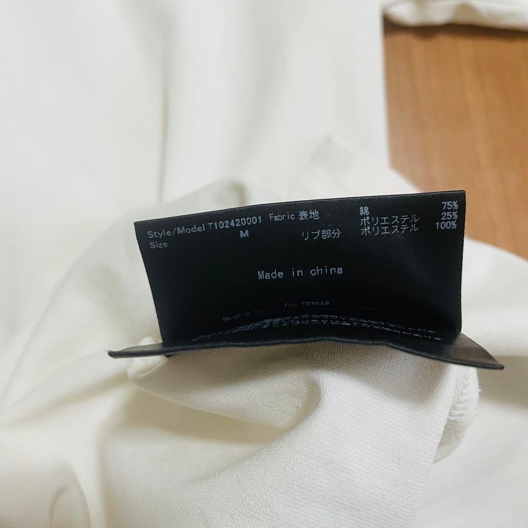 TFW49 モックネック　Tシャツ M ホワイト　ゴルフ