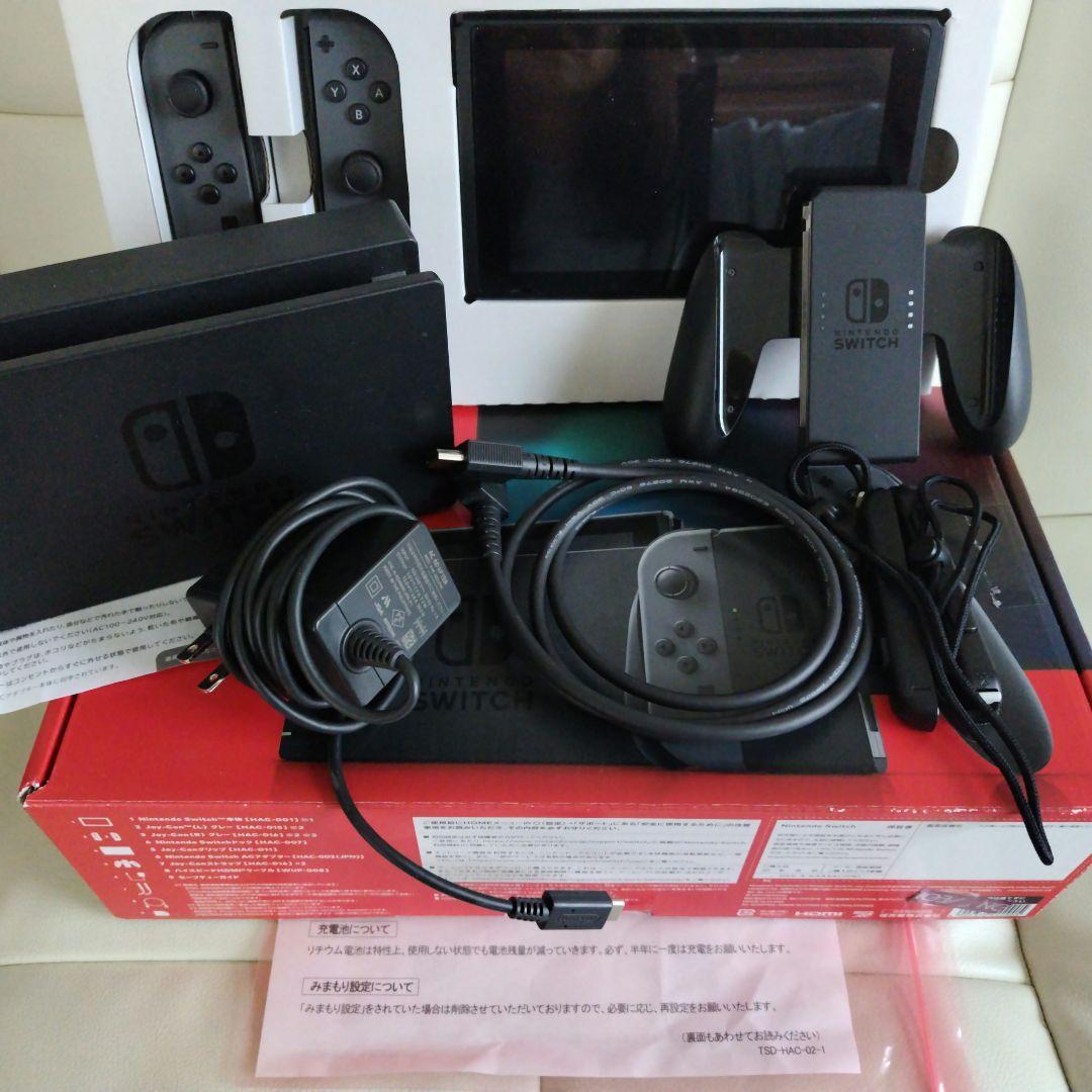 美品 Nintendo Switch 1式 本体 ジャンク品 付属品