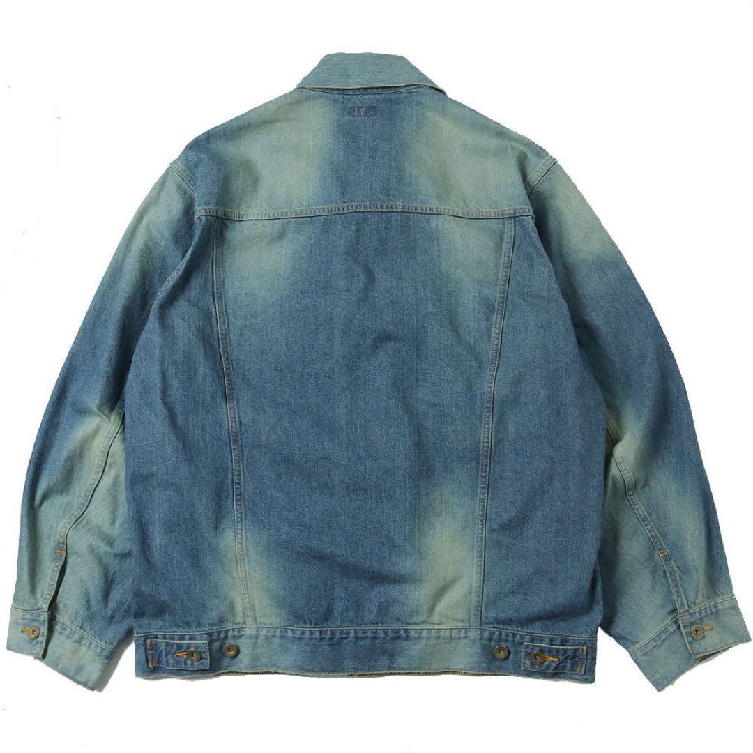 ＜kolor BEACON＞Denim 前変形ブルゾン　ブルー　M〜Lサイズ相当