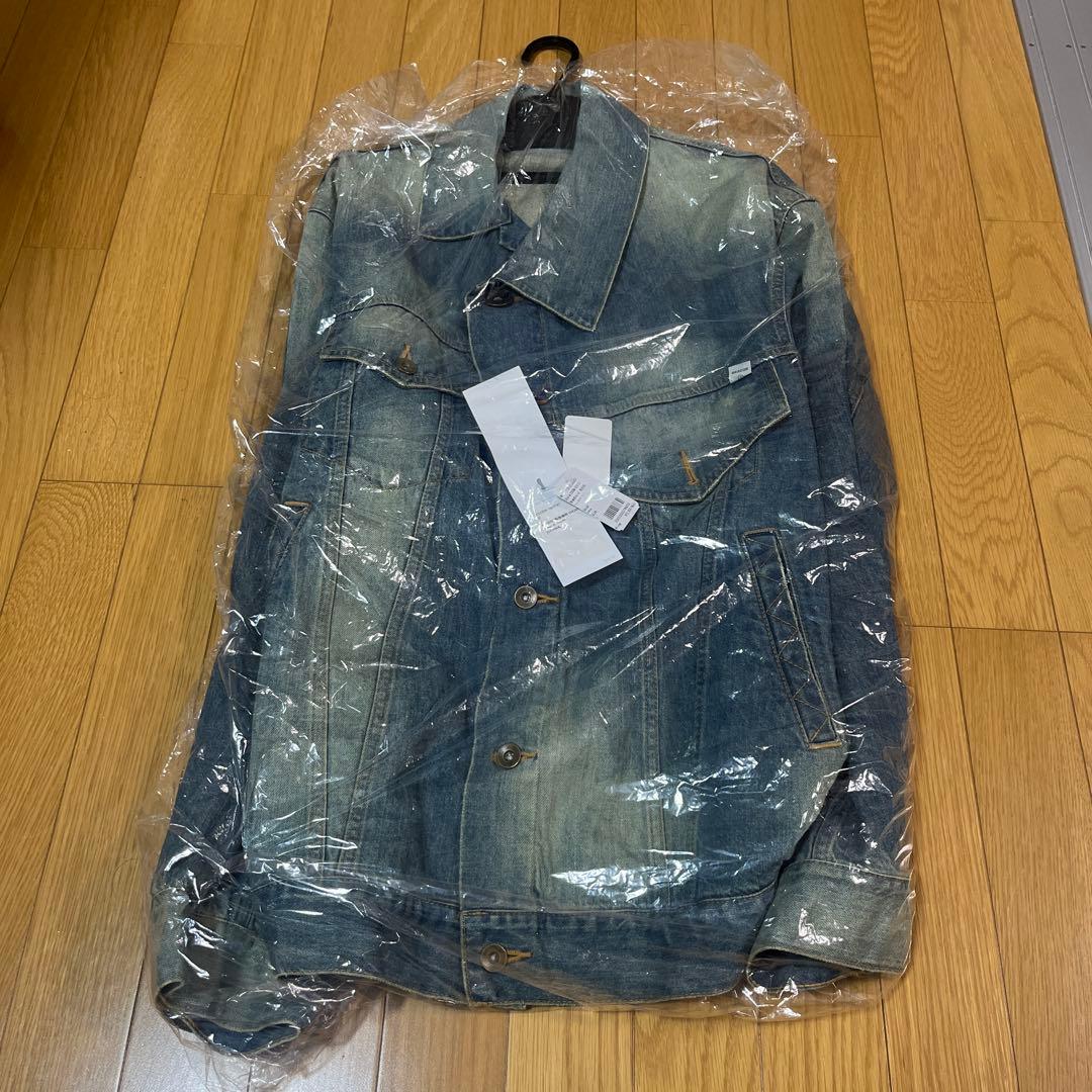 ＜kolor BEACON＞Denim 前変形ブルゾン　ブルー　M〜Lサイズ相当