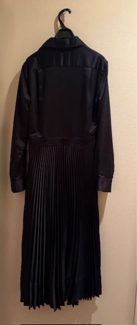 ラルフローレン　長袖プリーツ　ロングワンピース