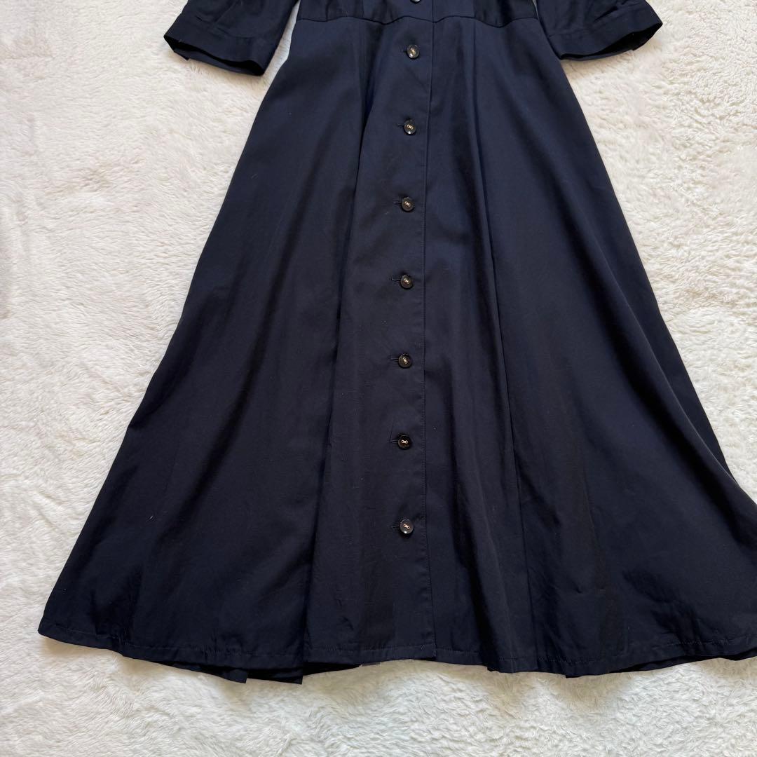 【美品】ブルーレーベルクレストブリッジ ソフティーツイルワンピース ネイビー