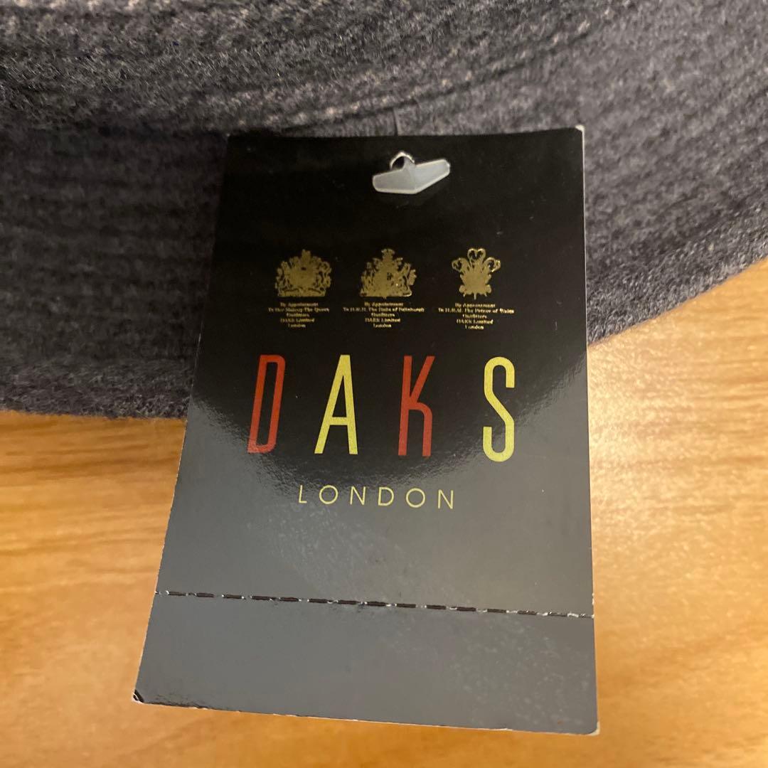 DAKS グレー ウール フェルトハット 未使用タグ付き