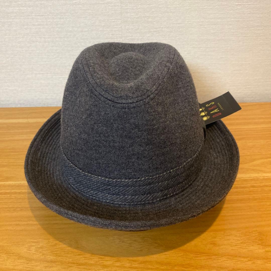 DAKS グレー ウール フェルトハット 未使用タグ付き