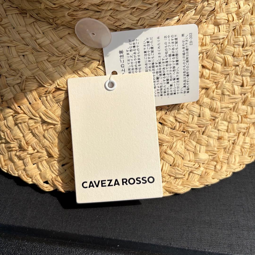 CAVEZA ROSSO 麦わら帽子 フリーサイズ