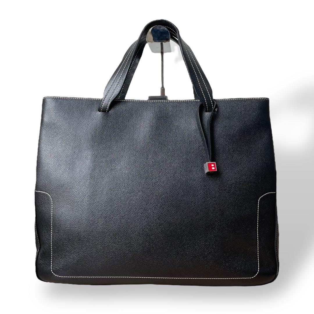バッグ BALLY Black Leather Tote Bag Business A4