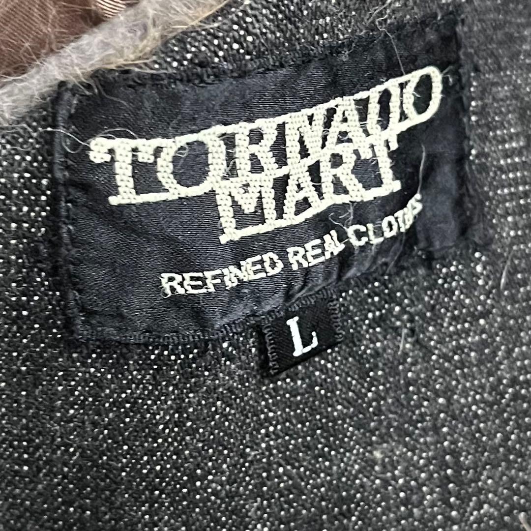 TORNADO MART ラビットファー デニムジャケット Gジャン Y2K