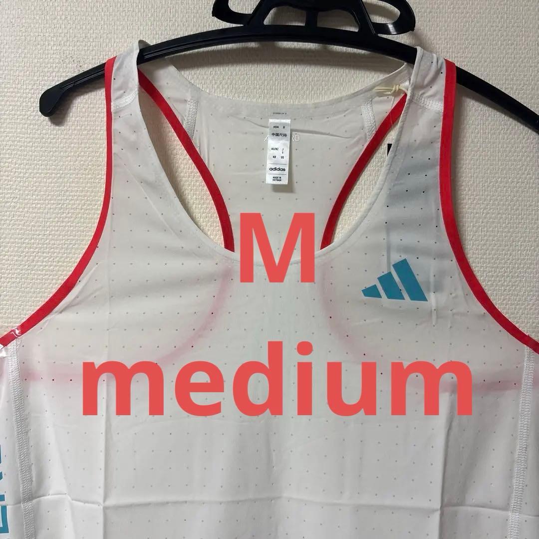 ⚫︎新品　未使用品⚫︎adidas ADIZERO シングレット　Mサイズ