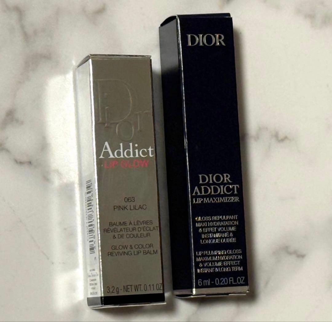 Dior リップグロウ リップマキシマイザー ピンクライラック 063 セット